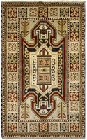 Morgenland Wollteppich Kazak Teppich handgeknüpft beige, rechteckig, 8 mm Höhe
