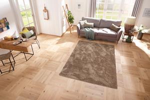 my home Teppich "Desner", rechteckig, Microfaser, Hochflor Teppich, Wohnzimmer, Schlafzimmer, Kinderzimmer