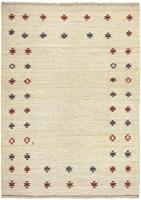 Morgenland Wollteppich Gabbeh Teppich handgeknüpft beige, rechteckig, 18 mm Höhe, handgeknüpft