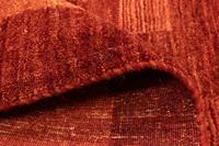 Morgenland Wollteppich Gabbeh Teppich handgeknüpft rot, rechteckig, 18 mm Höhe, handgeknüpft