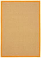 carpetfine Sisalkleed Sisal met gekleurd randdessin, antislip achterzijde