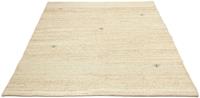 Wollteppich Gabbeh Teppich handgeknüpft beige, morgenland, rechteckig, Höhe: 18 mm, handgeknüpft