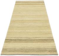 Morgenland Wollteppich Gabbeh Teppich handgeknüpft naturweiß, rechteckig, 18 mm Höhe, handgeknüpft