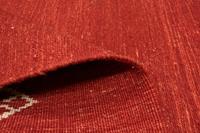 Morgenland Wollteppich Gabbeh Teppich handgeknüpft rot, rechteckig, 18 mm Höhe, handgeknüpft