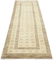 Morgenland Wollteppich Gabbeh Teppich handgeknüpft naturweiß, rechteckig, 18 mm Höhe, handgeknüpft