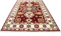 Morgenland Wollteppich Kazak Teppich handgeknüpft rot, rechteckig, 18 mm Höhe