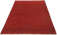 Wollteppich Gabbeh Teppich handgeknüpft rot, morgenland, rechteckig, Höhe: 18 mm, handgeknüpft