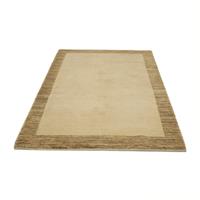 Wollteppich Gabbeh Teppich handgeknüpft beige, morgenland, rechteckig, Höhe: 18 mm, handgeknüpft