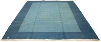 Morgenland Wollteppich Gabbeh Teppich handgeknüpft hellblau, rechteckig, 18 mm Höhe, handgeknüpft