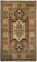 Morgenland Wollteppich Kazak Teppich handgeknüpft braun, rechteckig, 8 mm Höhe