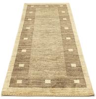 Morgenland Wollteppich Gabbeh Teppich handgeknüpft naturweiß, rechteckig, 18 mm Höhe, handgeknüpft