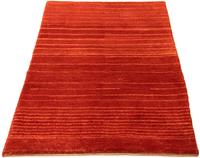 Morgenland Wollteppich Gabbeh Teppich handgeknüpft rot, rechteckig, 18 mm Höhe, handgeknüpft