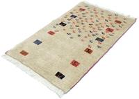 Morgenland Wollteppich Gabbeh Teppich handgeknüpft beige, rechteckig, 14 mm Höhe, handgeknüpft
