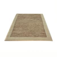 Morgenland Wollteppich Gabbeh Teppich handgeknüpft braun, rechteckig, 18 mm Höhe, handgeknüpft