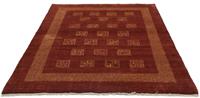 Morgenland Wollteppich Gabbeh Teppich handgeknüpft rot, rechteckig, 18 mm Höhe, handgeknüpft