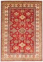 Morgenland Wollteppich Kazak Teppich handgeknüpft rot, rechteckig, 6 mm Höhe
