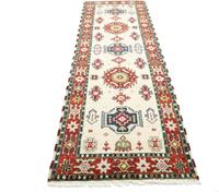 Morgenland Wollteppich Kazak Teppich handgeknüpft beige, rechteckig, 13 mm Höhe
