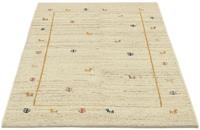 Morgenland Wollteppich Gabbeh Teppich handgeknüpft beige, rechteckig, 18 mm Höhe, handgeknüpft