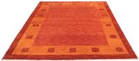 Morgenland Wollteppich Gabbeh Teppich handgeknüpft rot, rechteckig, 18 mm Höhe, handgeknüpft