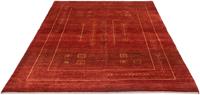 Morgenland Wollteppich Gabbeh Teppich handgeknüpft rot, rechteckig, 18 mm Höhe, handgeknüpft