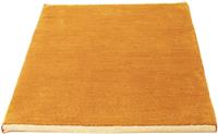 Morgenland Wollteppich Gabbeh Teppich handgeknüpft gold, rechteckig, 18 mm Höhe, handgeknüpft