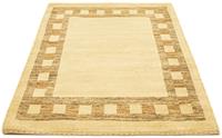 Morgenland Wollteppich Gabbeh Teppich handgeknüpft beige, rechteckig, 18 mm Höhe, handgeknüpft