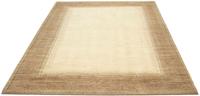 Morgenland Wollteppich Gabbeh Teppich handgeknüpft beige, rechteckig, 18 mm Höhe, handgeknüpft