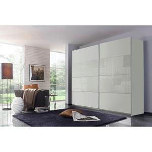 Rauch Orange Schwebetürenschrank Quadra, mit Glaselementen