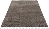 Carpet City Hochflor-Teppich Pulpy 100, rechteckig, 30 mm Höhe, mit Fransen, Wohnzimmer