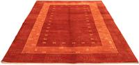 Morgenland Wollteppich Gabbeh Teppich handgeknüpft rot, rechteckig, 18 mm Höhe, handgeknüpft