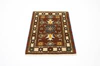 Morgenland Wollteppich Kazak Teppich handgeknüpft braun, rechteckig, 8 mm Höhe