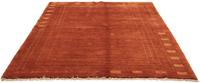 Morgenland Wollteppich Gabbeh Teppich handgeknüpft rot, rechteckig, 18 mm Höhe, handgeknüpft