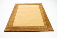 Morgenland Wollteppich Gabbeh Teppich handgeknüpft beige, rechteckig, 18 mm Höhe, handgeknüpft