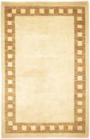 Morgenland Wollteppich Gabbeh Teppich handgeknüpft beige, rechteckig, 18 mm Höhe, handgeknüpft