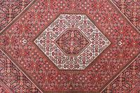 Morgenland Wollteppich Bidjar Teppich handgeknüpft rot, rechteckig, 10 mm Höhe