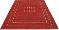 Morgenland Wollteppich Gabbeh Teppich handgeknüpft rot, rechteckig, 18 mm Höhe, handgeknüpft