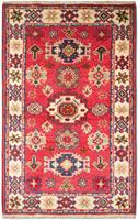 Morgenland Wollteppich Kazak Teppich handgeknüpft rot, rechteckig, 8 mm Höhe