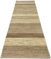 Morgenland Wollteppich Gabbeh Teppich handgeknüpft naturweiß, rechteckig, 18 mm Höhe, handgeknüpft