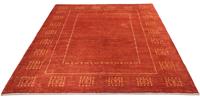Morgenland Wollteppich Gabbeh Teppich handgeknüpft rot, rechteckig, 18 mm Höhe, handgeknüpft