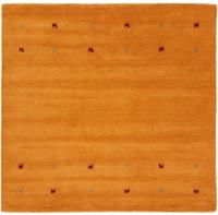 carpetfine Wollen kleed Gabbeh-Uni zuivere wol, met de hand geweven, gabbeh loom diermotief, speciaal model vierkant