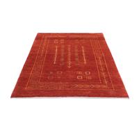Morgenland Wollteppich Gabbeh Teppich handgeknüpft rot, rechteckig, 18 mm Höhe, handgeknüpft