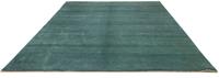 Morgenland Wollteppich Gabbeh Teppich handgeknüpft grün, rechteckig, 18 mm Höhe, handgeknüpft