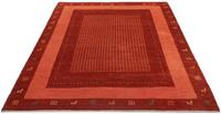 Morgenland Wollteppich Gabbeh Teppich handgeknüpft rot, rechteckig, 18 mm Höhe, handgeknüpft