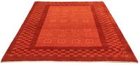 Morgenland Wollteppich Gabbeh Teppich handgeknüpft rot, rechteckig, 18 mm Höhe, handgeknüpft