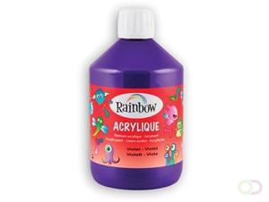 Rainbow acrylverf, flacon van 500 ml, paars