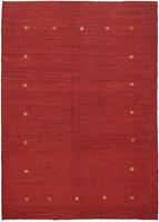 Morgenland Wollteppich Gabbeh Teppich handgeknüpft rot, rechteckig, 18 mm Höhe, handgeknüpft