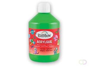 Rainbow acrylverf, flacon van 500 ml, lichtgroen