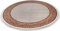 Theko Orientteppich Chandi Mir, rund, 12 mm Höhe, reine Wolle handgeknüpft, mit Fransen, Wohnzimmer