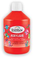 Rainbow acrylverf, flacon van 500 ml, vermiljoen