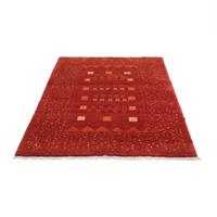 Morgenland Wollteppich Gabbeh Teppich handgeknüpft rot, rechteckig, 18 mm Höhe, handgeknüpft